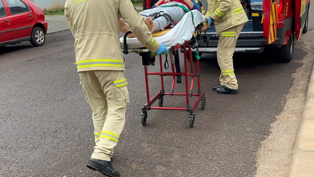 Morador fica ferido ao sofrer queda em residência no Cancelli Imagem referente a Morador fica ferido ao sofrer queda em residência no Cancelli