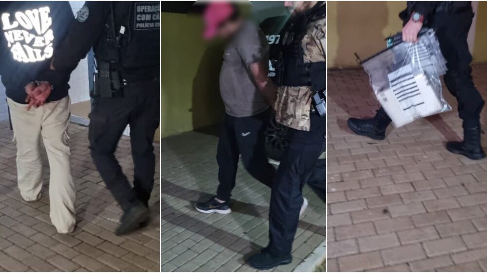 Dupla de São Miguel é presa com 3 kg de cocaína Imagem referente a Dupla de São Miguel é presa com 3 kg de cocaína