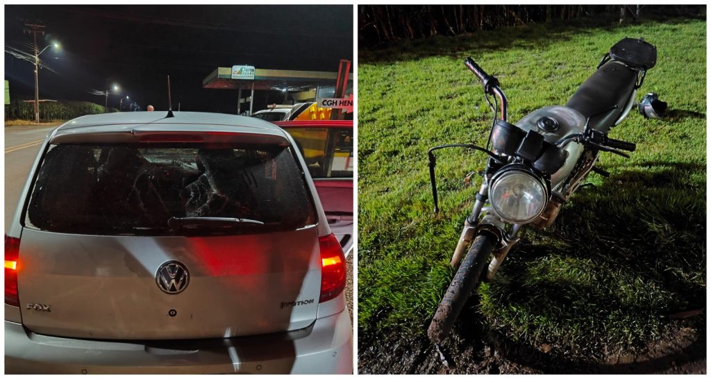 Motociclista fica ferido colisão traseira na PR-491, em Marechal Rondon Imagem referente a Motociclista fica ferido colisão traseira na PR-491, em Marechal Rondon