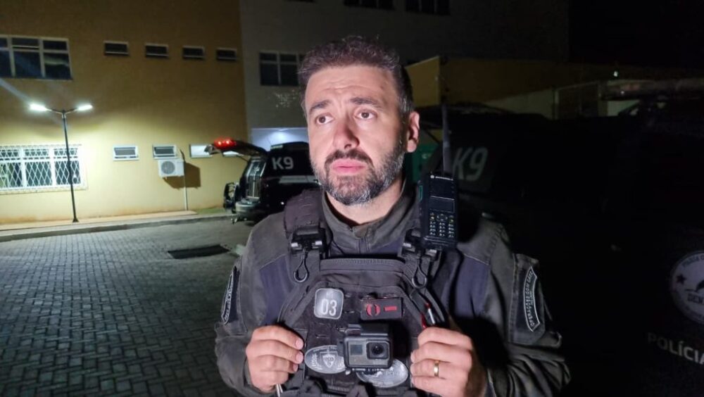 “Prejuízo de centenas de milhares ao crime organizado”, destaca policial após apreensão de 3 quilos de cocaína em Céu Azul Imagem referente a “Prejuízo de centenas de milhares ao crime organizado”, destaca policial após apreensão de 3 quilos de cocaína em Céu Azul