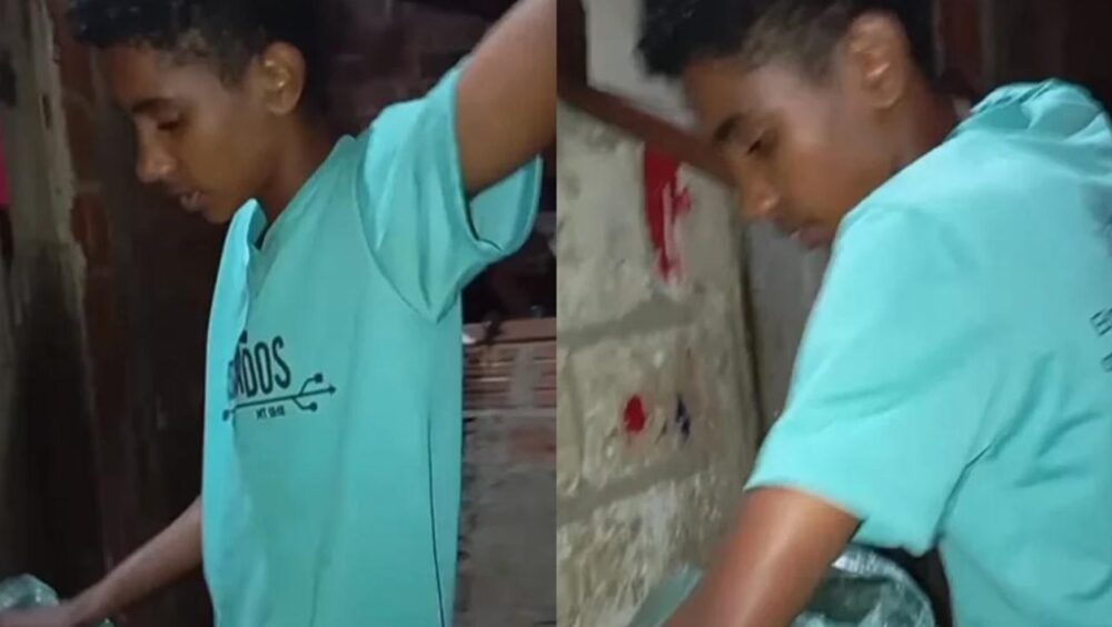 Adolescente gera comoção após comprar comida para a mãe com o 1º salário Imagem referente a Adolescente gera comoção após comprar comida para a mãe com o 1º salário