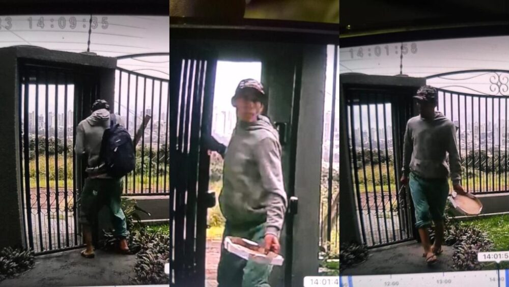Casa é arrombada e tem joias, relógios e arma furtados em Cascavel; câmeras registraram ação Imagem referente a Casa é arrombada e tem joias, relógios e arma furtados em Cascavel; câmeras registraram ação